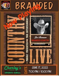 a poster with a cowboy hat and a picture of a man in a cowboy hat