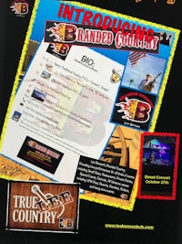 a flyer with a picture of a man and a woman