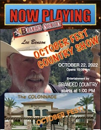the poster for the october fest country show